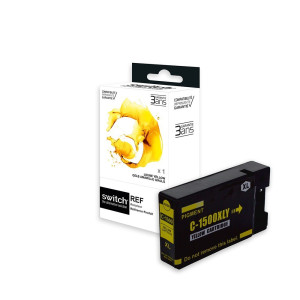 SWITCH Canon C1500XLY Cartouche compatible avec PG-1500, 9195B001 - Jaune