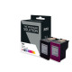 hp H304XLB/CL Pack x 2 compatible avec N9K08AE, N9K07AE - Noir + Tricolor