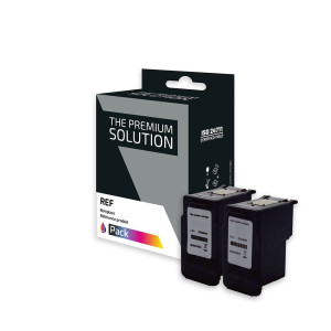 Canon C545XL/546XLv2 Pack x 2 compatible avec PG545XL, 8286B001 - CL546XL, 8288B001 - Noir + Tricolor