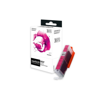 SWITCH Canon C571XLM Cartouche compatible avec CLI571MXL, 0333C001 - Magenta