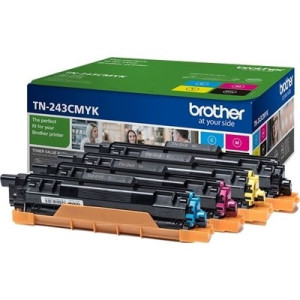 Pack x 4 Toner authentique Brother TN-243 - Noir Cyan Magenta Jaune