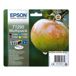 Epson E129 Pack x 4 original C13T12954012 - Noir Cyan Magenta Jaune