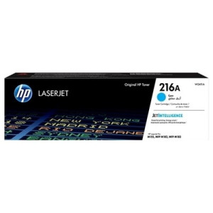 Toner authentique Hp W2411A, 216A - Cyan