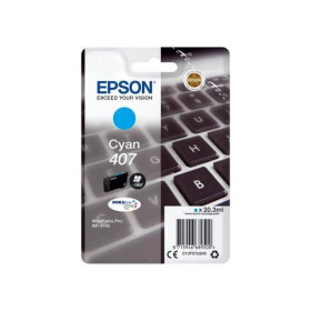 Epson E407C cyan original  | Adlg-ink.fr